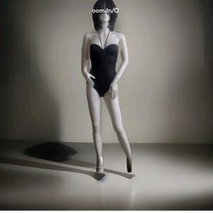 Pinko Black Ruched Bodysuit XS NWT